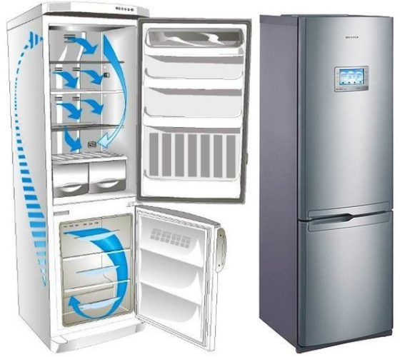 Cooling system in two-chamber refrigerator Cooling system in two-chamber refrigerator