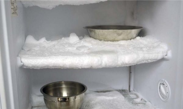 Frost in the fridge