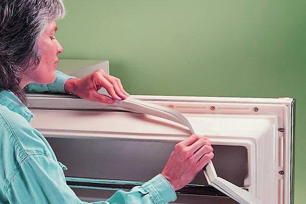 Replacing the rubber seal Refrigerator gum replacement
