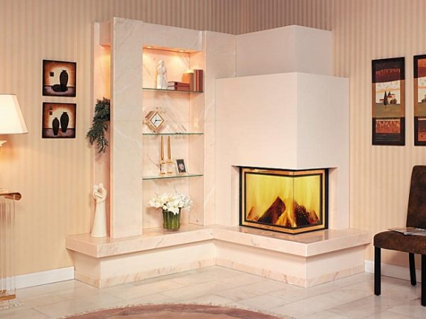 Corner electric fire Corner electric fire