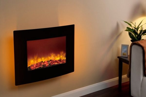 Electric fireplace with lighting function Electric fireplace with lighting function