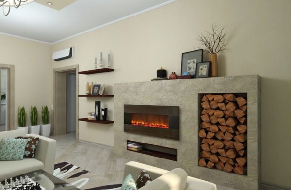 Built-in electric fireplace Built-in electric fireplace