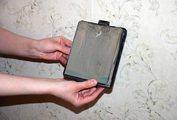Dirty filter Contaminated Vacuum Cleaner Filter