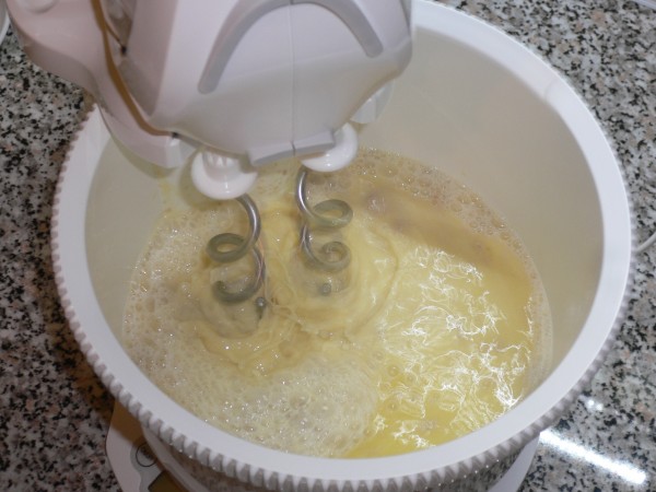 Dough in a blender