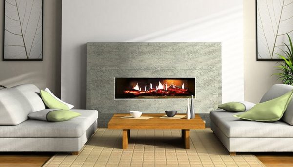 Built-in type Recessed electric fire