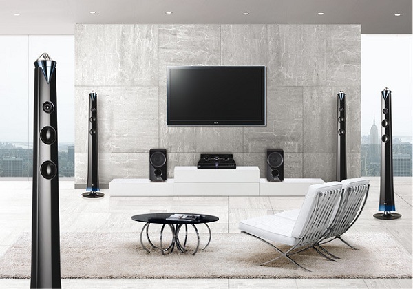 Home cinema in the interior