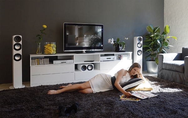 Home cinema in the interior