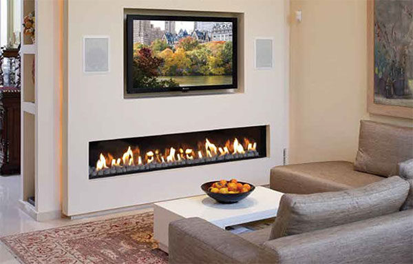 Electrofireplace in an interior Electrofireplace in an interior