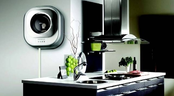 Wall mounted kitchen