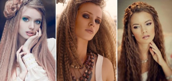 Hair crimping result Hair crimping result