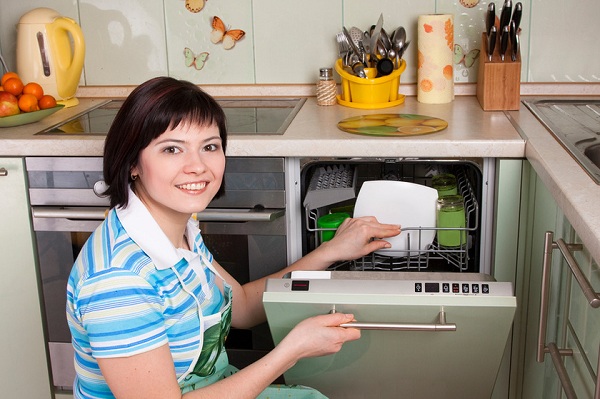 Dishwasher in the kitchen