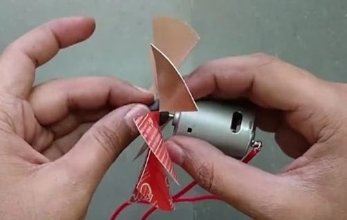 Fan and motor connection The connection of the impeller and motor