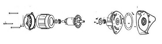 Motor scheme Juicer motor device