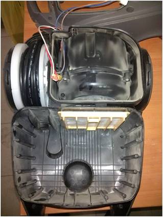 Vacuum cleaner housing compartment Vacuum cleaner housing compartment