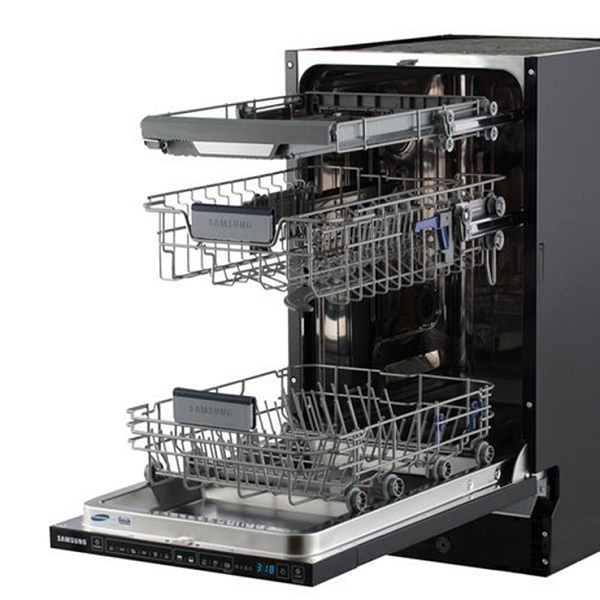 Black dishwasher