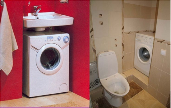 The machine in the bathroom