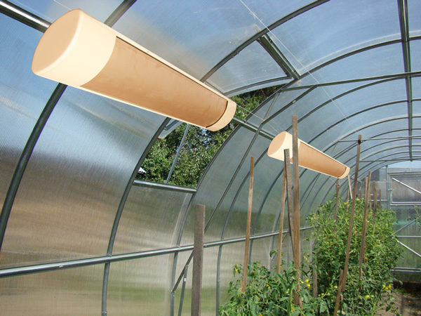 IR heaters in greenhouses