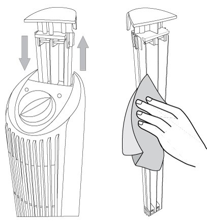 Cleaning of the Atmos ionizer