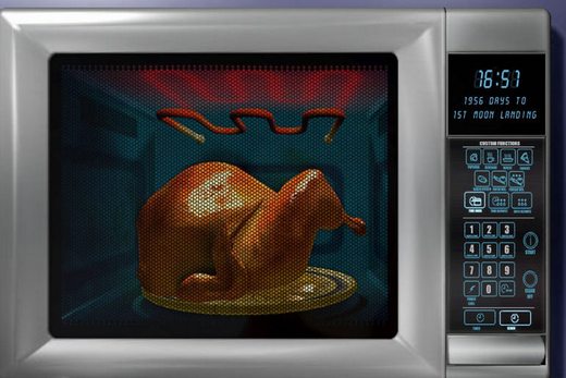 Oven with microwave and grill