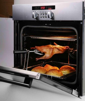 Oven with spit