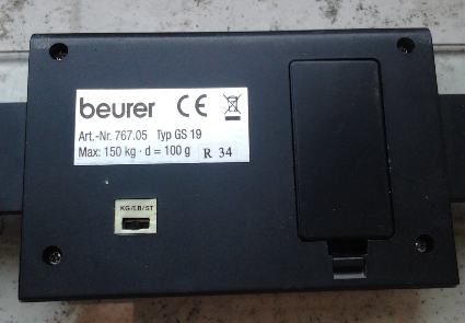 Scale reset button