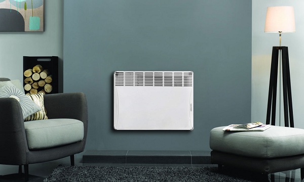 Electric convector on the wall