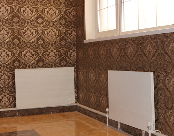 Two convectors on the wall