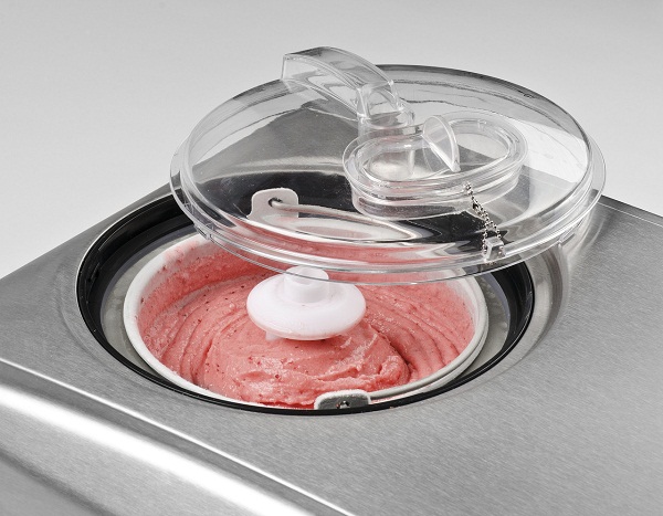 Ice cream in the ice cream maker