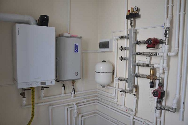 Electric boiler installation