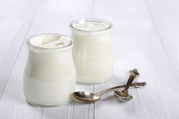 Yogurt in jars