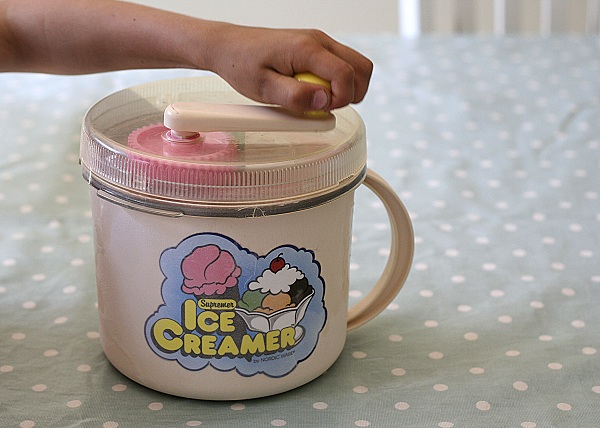 Manual ice cream maker