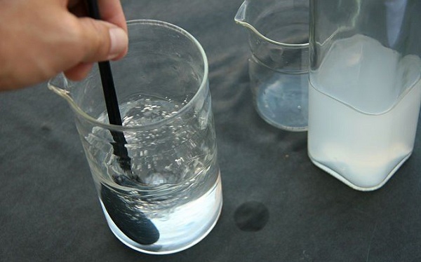 Vinegar with water