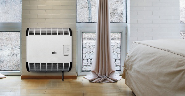 Convector in the bedroom