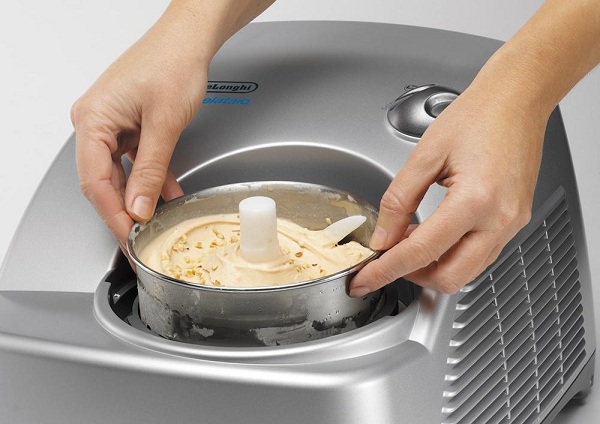 Adding nuts to ice cream