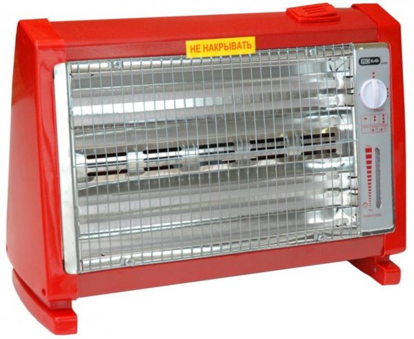 Quartz heater infrared