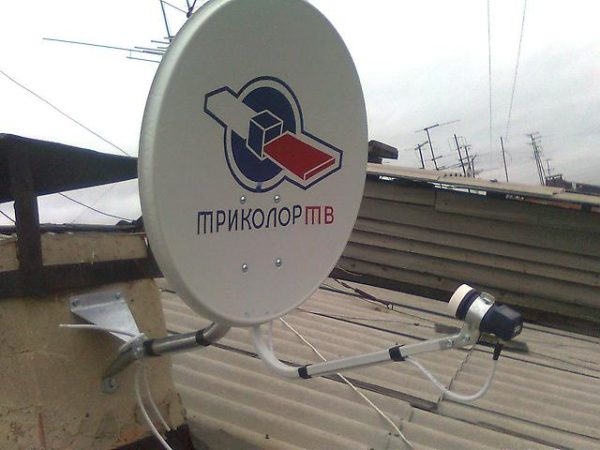 Satellite dish tricolor
