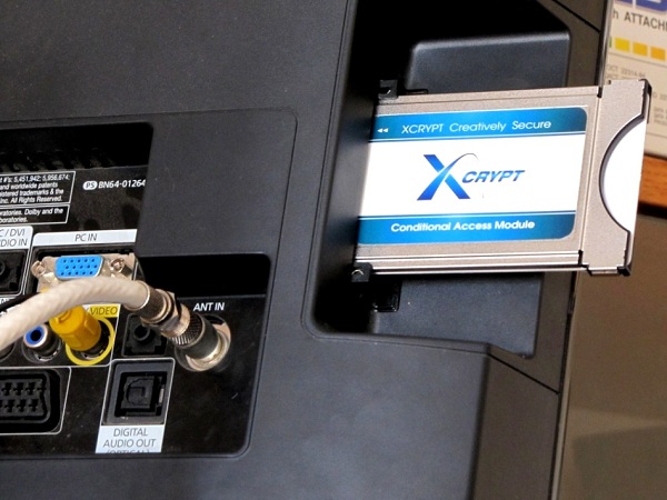 Smart card in tv