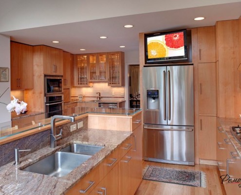 TV in the kitchen