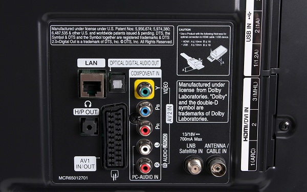Rear connectors