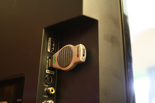 USB flash drive on TV