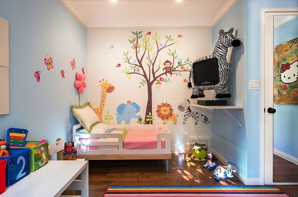 TV installation in the children's room