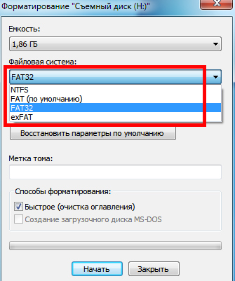 File system check