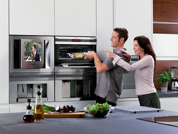 TV in the kitchen