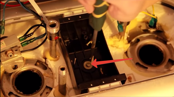 Screw under the board