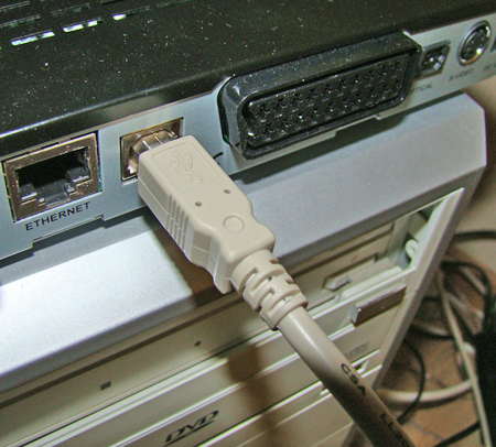 Connect via usb