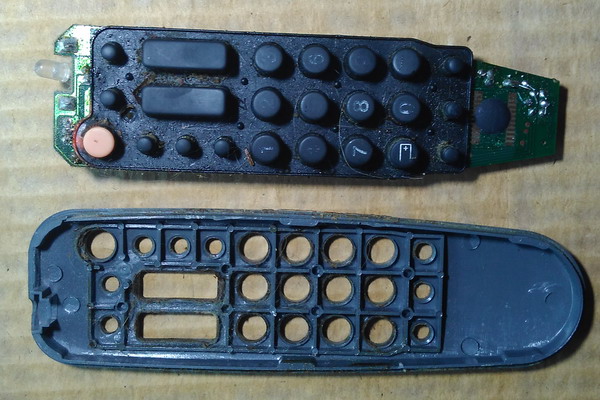 Dirty remote inside