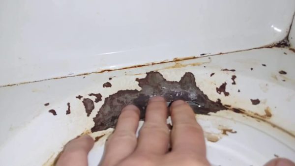 Microwave enamel damage