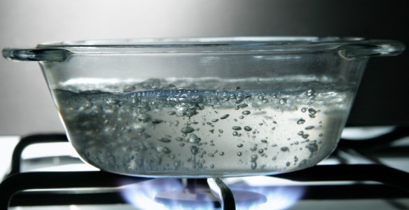 Boiling water