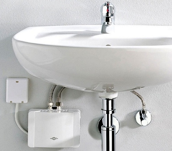 Water heater in the bathroom