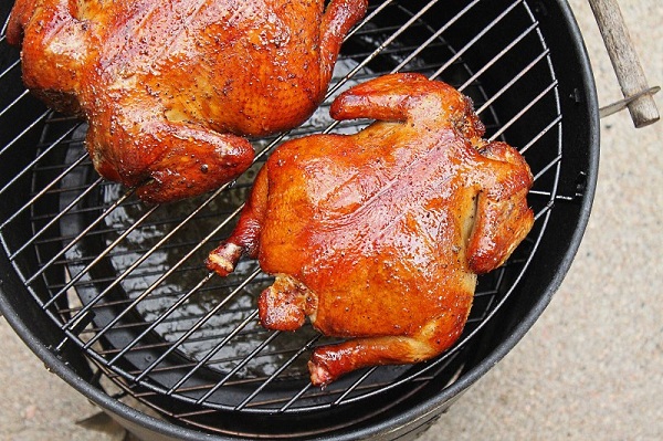 Chicken in smokehouse